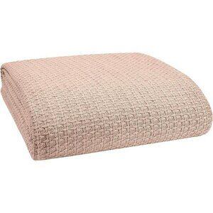 100% Cotton Bed Blanket,Breathable Bed Blanket King Size,Cotton Thermal Blankets